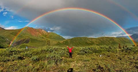 Foto: As cores e o arco-íris
