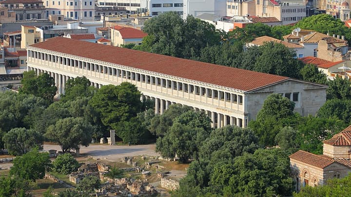 A Stoa de Átalo, em Atenas