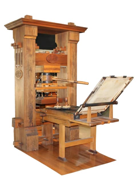 A prensa de Gutenberg