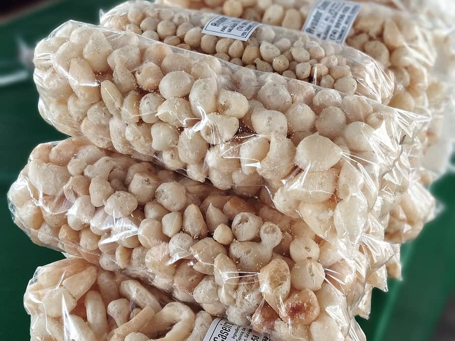 biscoitos de polvilho vendidos na feira.