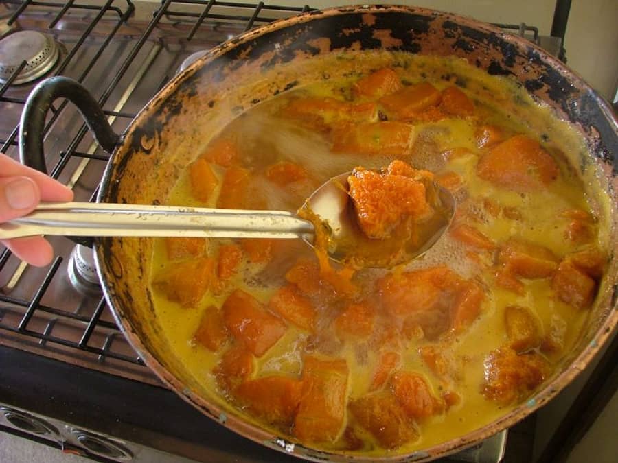 Doce de abóbora com coco